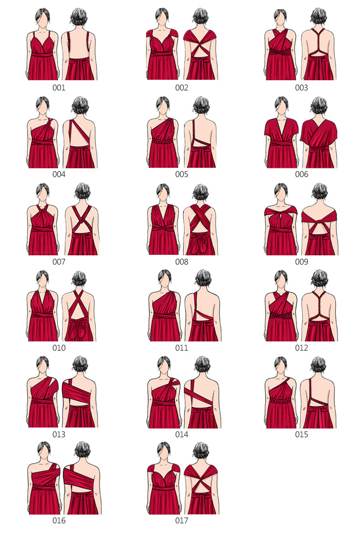 100 styles de Tutoriels pour la robe Infinity au format PDF