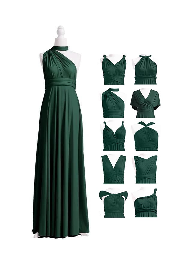 Dark Green Multiway Infinity Dress