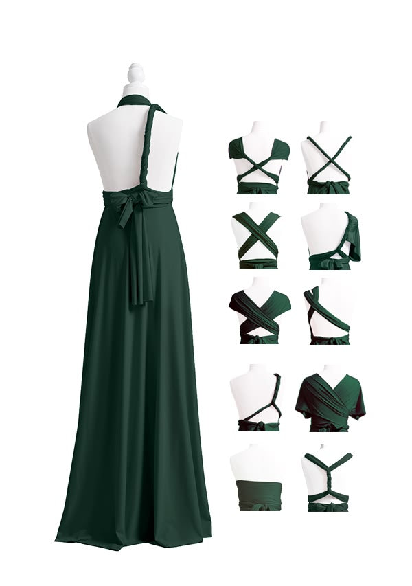 Dark Green Maxi Multiway Infinity Dress