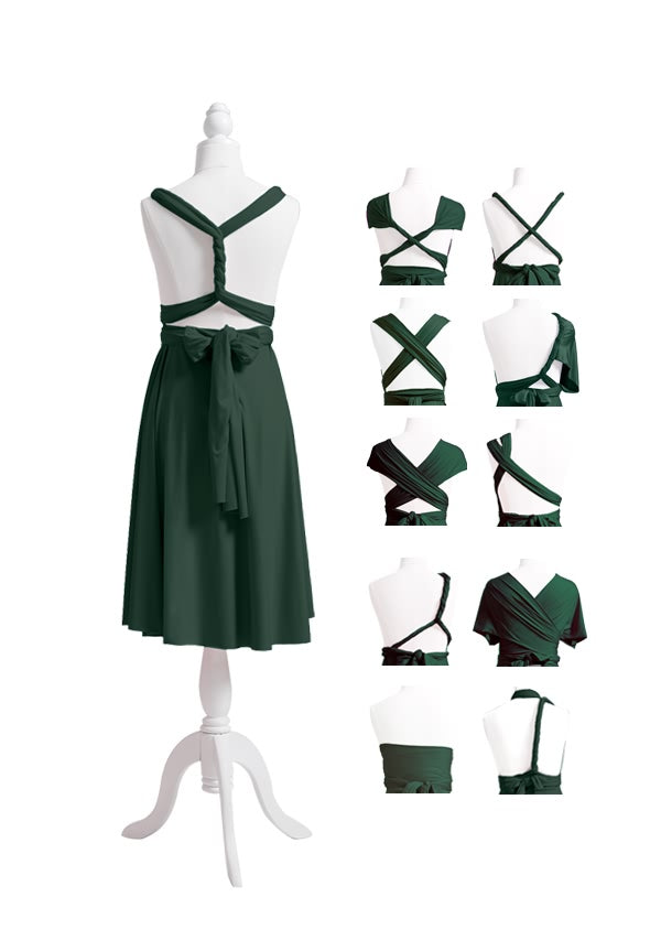 Dark Green Midi Multiway Infinity Dress