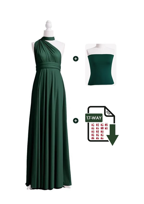 Dark Green Multiway Infinity Dress