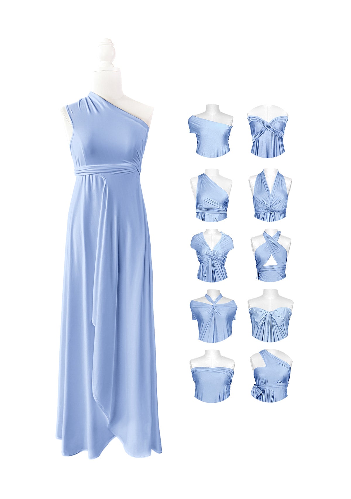 SandSea™ Dusty Blue Infinity Beach Dress