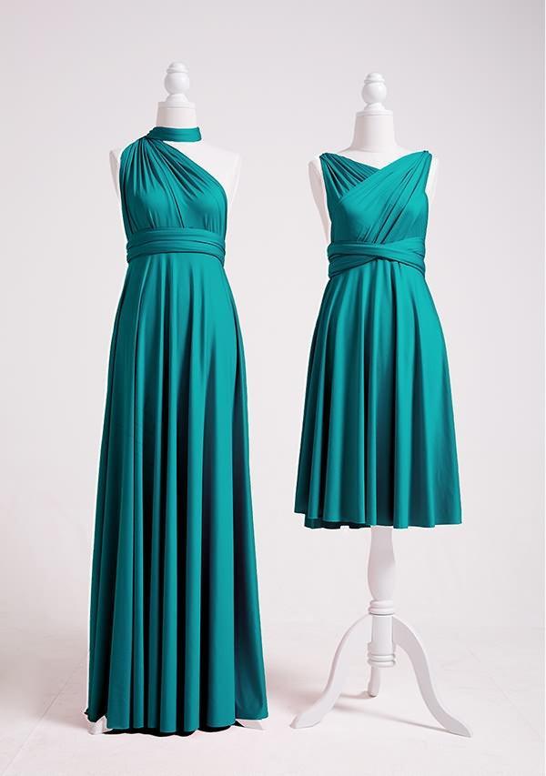 Teal Multiway Infinity Dress