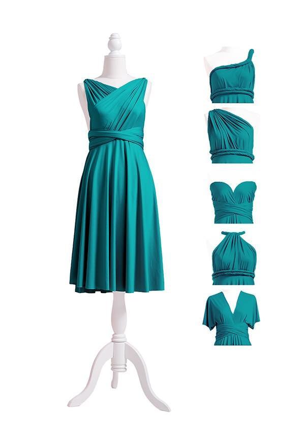 Teal Midi Multiway Infinity Dress