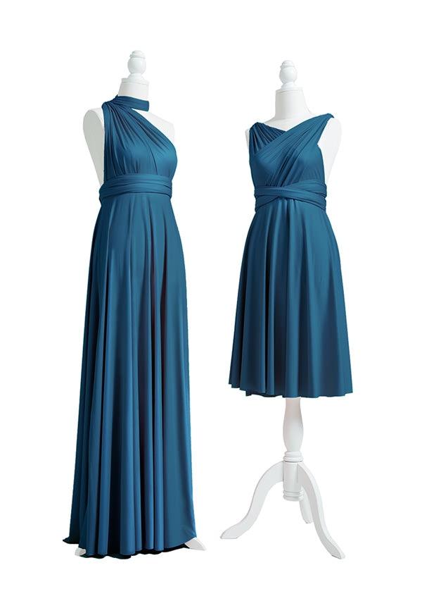 Teal Blue Multiway Infinity Dress