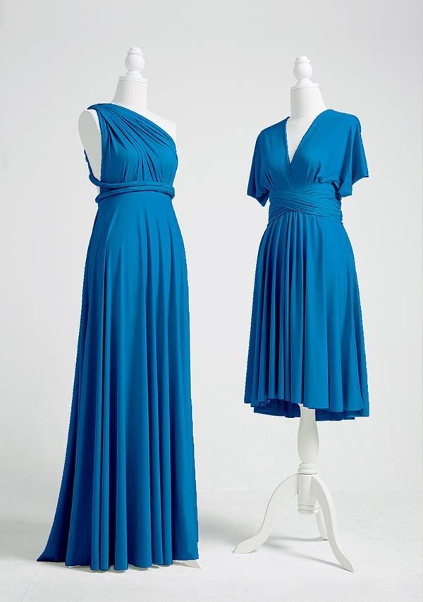 Peacock Blue Multiway Infinity Dress