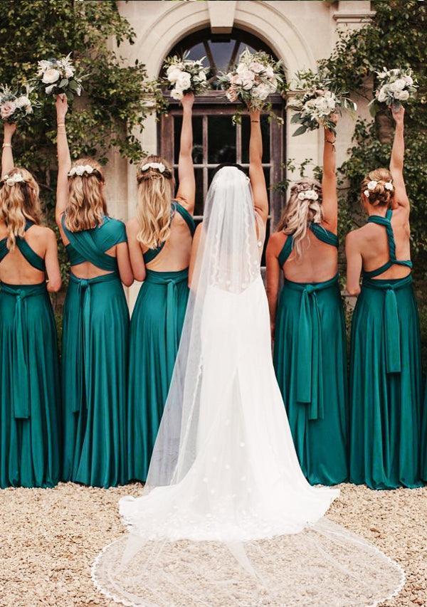 Teal Multiway Infinity Dress