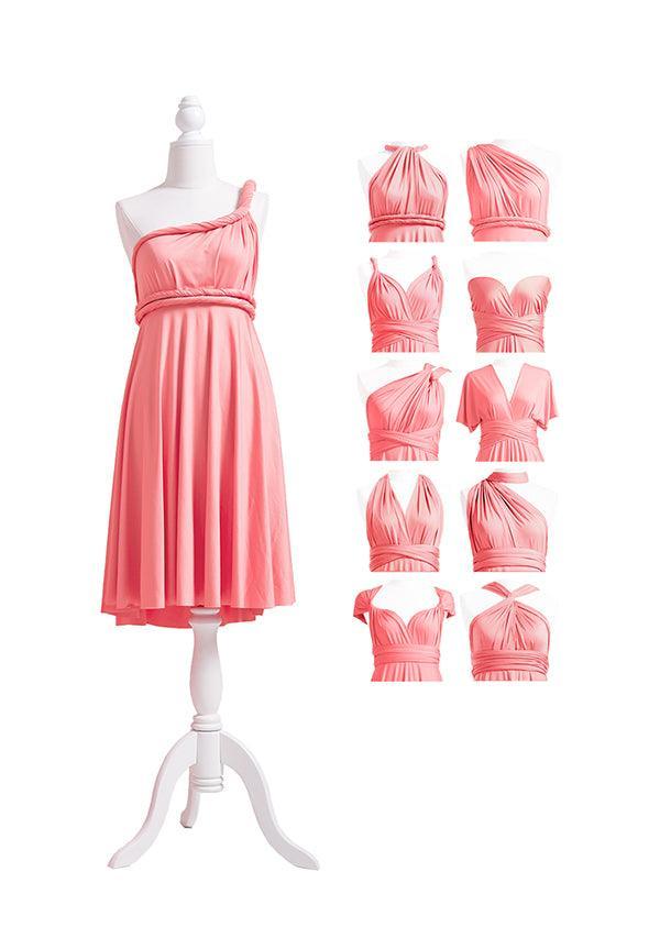 Coral Pink Multiway Infinity Dress