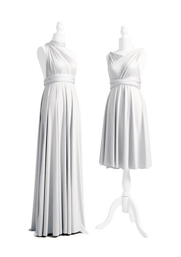 Silver Grey Multiway Infinity Dress